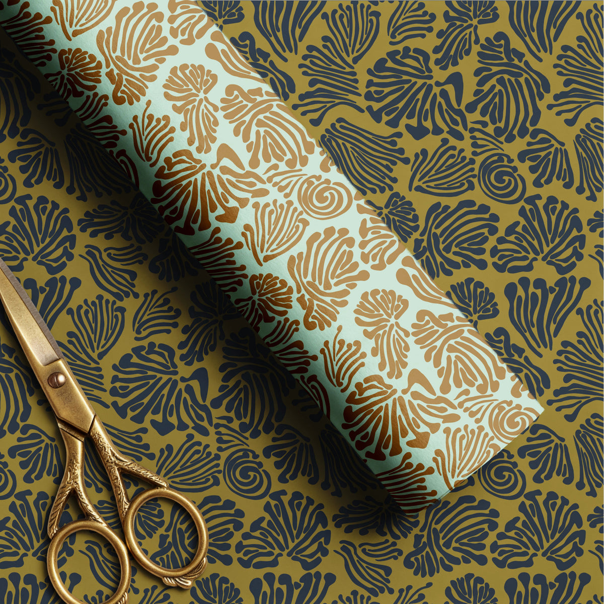 strange garden-dark frequency gift wrap scissors
