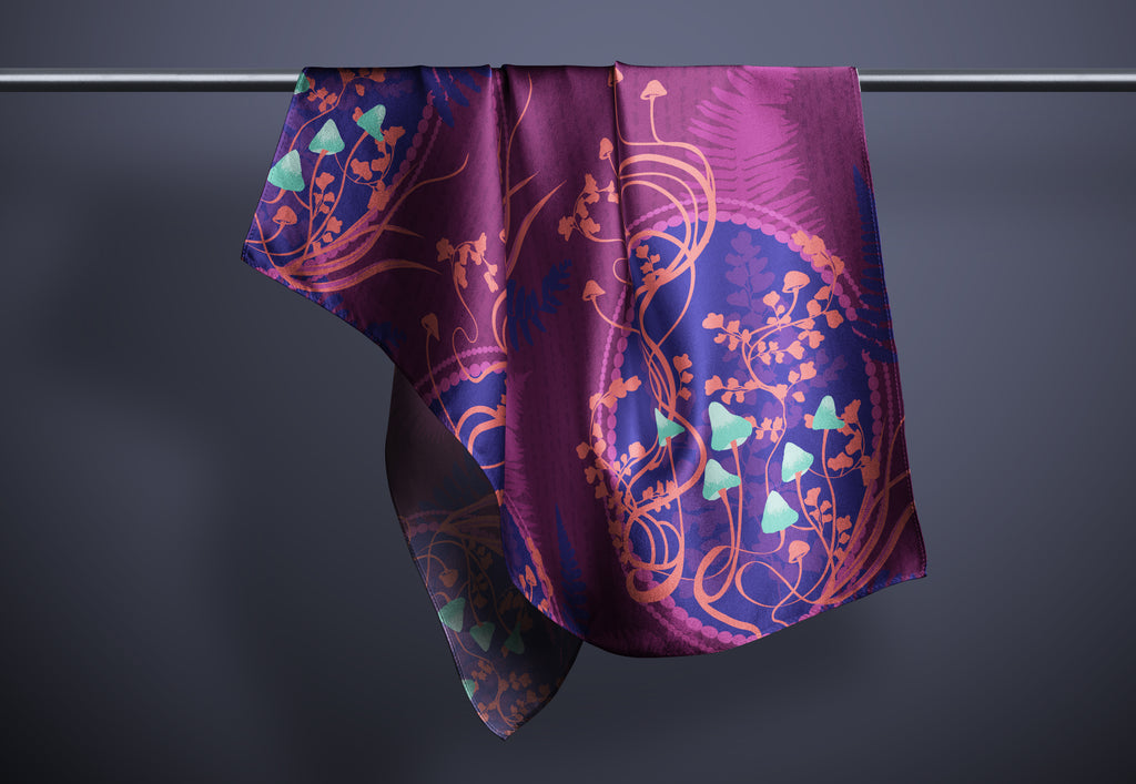 Where The Light Finds You Print Silk Habotai Scarf