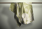 Vintage Hydrangea Print Silk Habotai Scarf