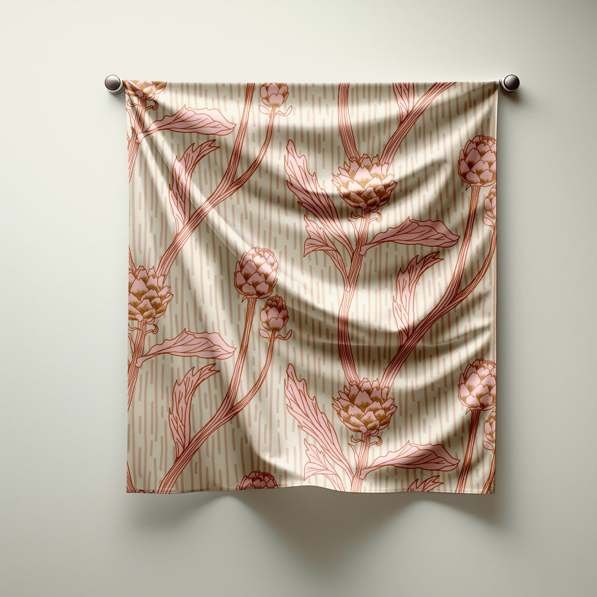 Okey Dokey Print Silk Habotai Scarf