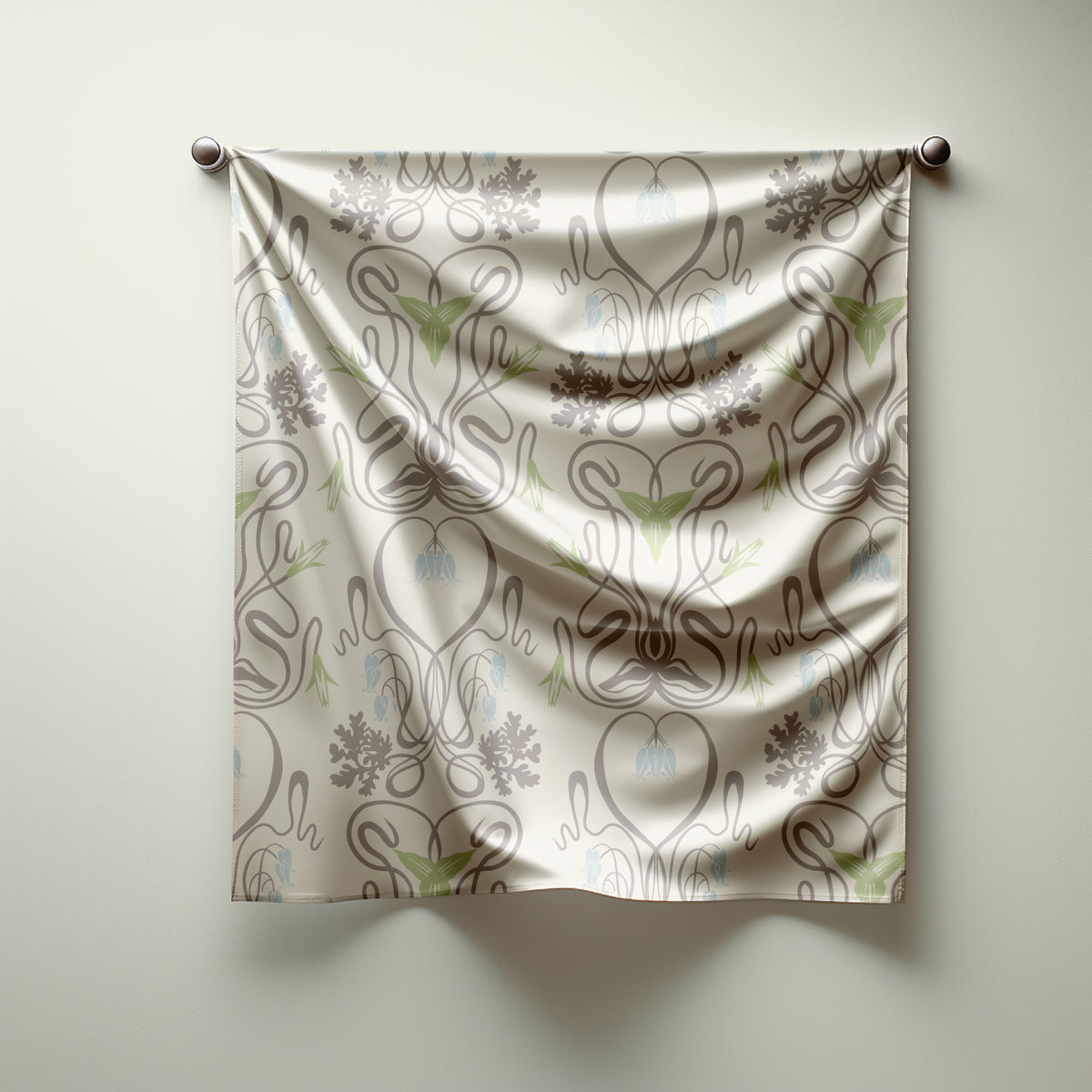 Reverie Print Silk Habotai Scarf