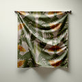 Forest Buttefly Print Silk Habotai Scarf