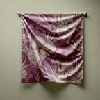 Vintage Hydrangea Print Silk Habotai Scarf