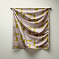Lounge Kitty Print Silk Habotai Scarf
