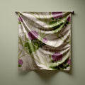 Vintage Hydrangea Print Silk Habotai Scarf
