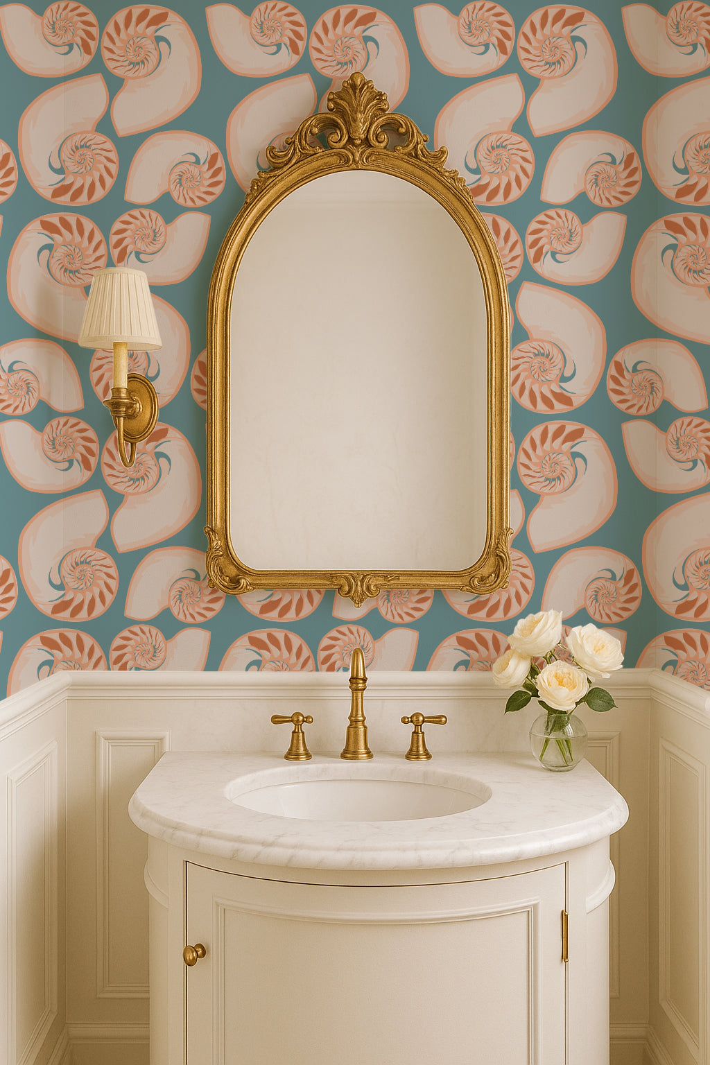 NAUTILUS-WALLPAPER BATHROOM